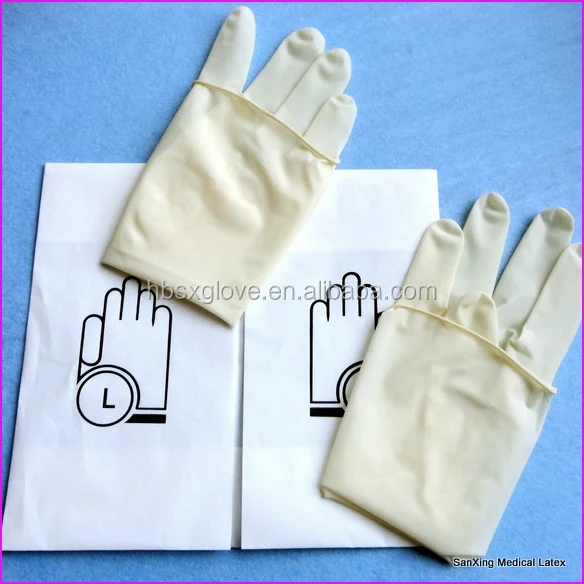 
ansell surgical gloves sterile latex disposable medical CE hand rubber 