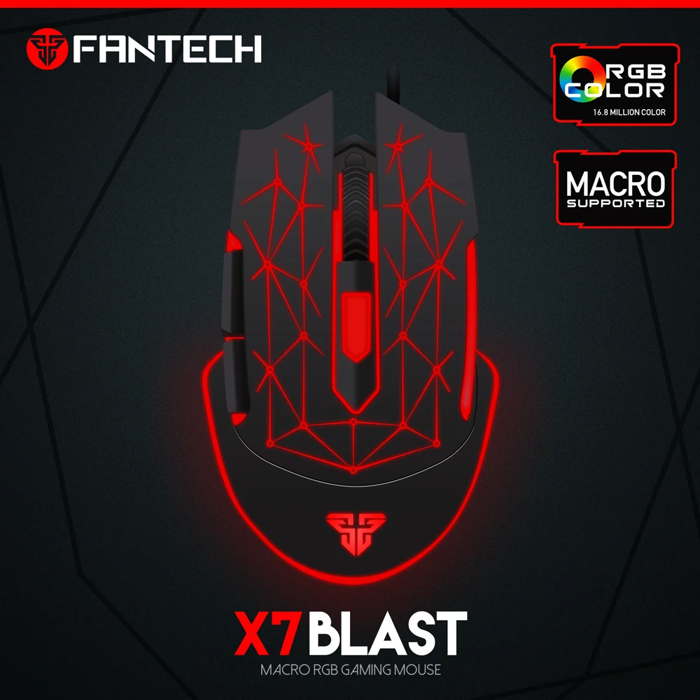 
Fantech X7 For Gamers by Gamers Wired Gaming Mouse With 4800dpi 
