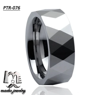 
Top quality black facets tungsten ring nice wholesale tungsten ring turkey 