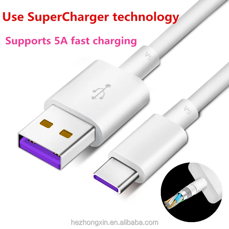usb c charger Fast Charging usb charger cable for smartphone 5A type c usb otg cable for Huawei Mate 10
