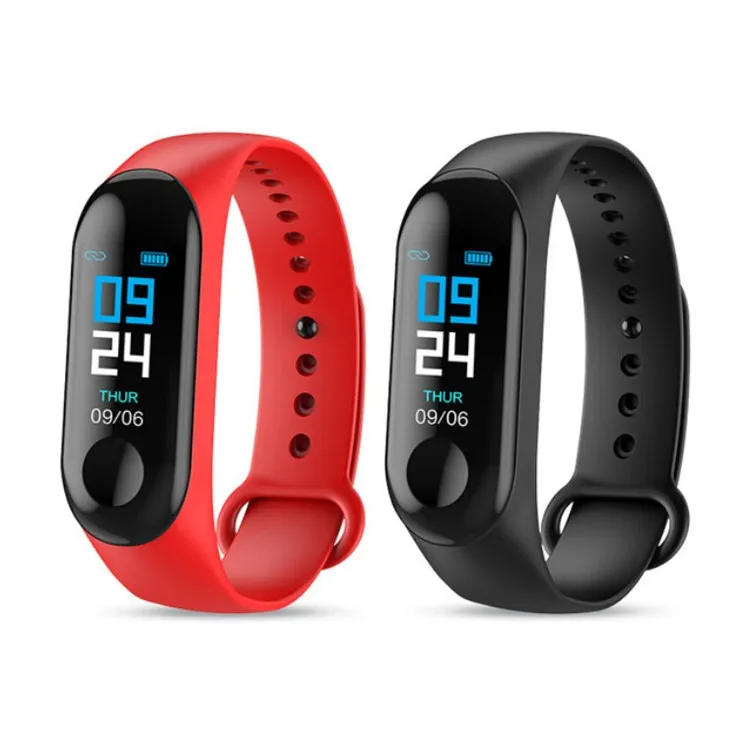 2018 Smart band M3 Blood Pressure Heart Rate Monitor Weather Push wristband IP67 Smart Watch for all smartphone