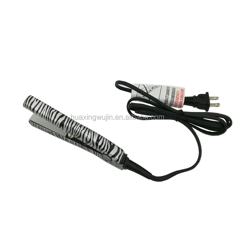 Water transfer painting ceramic fast heating 20W flat iron travel portable mini hair straightener