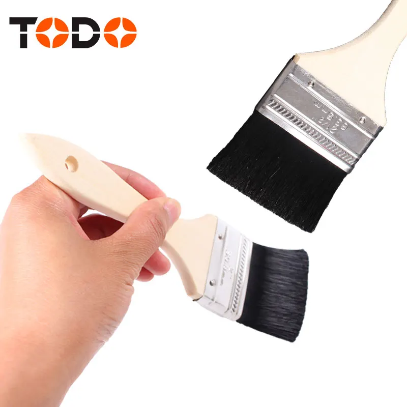 TODO disposable brush bleaching with wooden handle cheap paint brushes