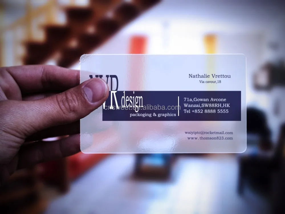 
Custom Printed Label Plate Plastic Business Card (VIP Card) 
