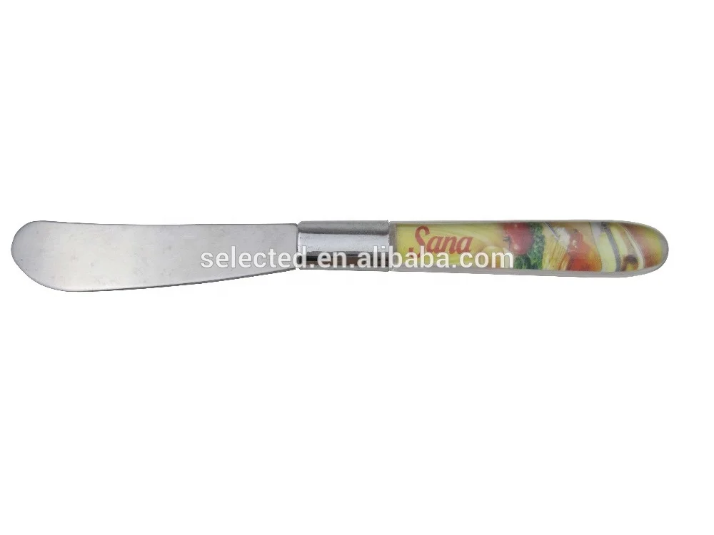 
White Plastic Handle Butter Knife 