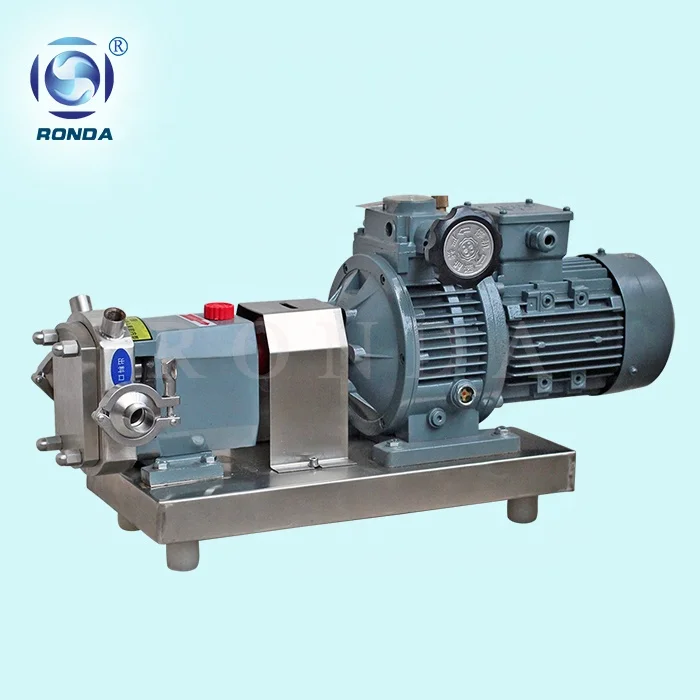D-3A Stainless Steel Food Grade Sanitary Lobe pump For High Viscosity Molasses Tomato Sauce