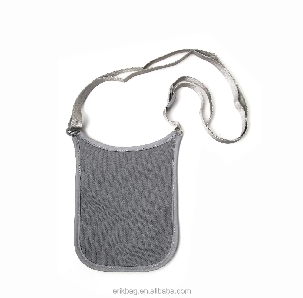 New Style High Quality RFID Blocking Neck Pouch