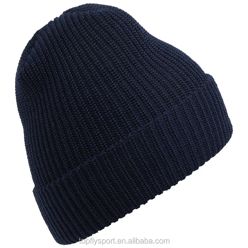 Custom grey merino wool beanie hat wholesale