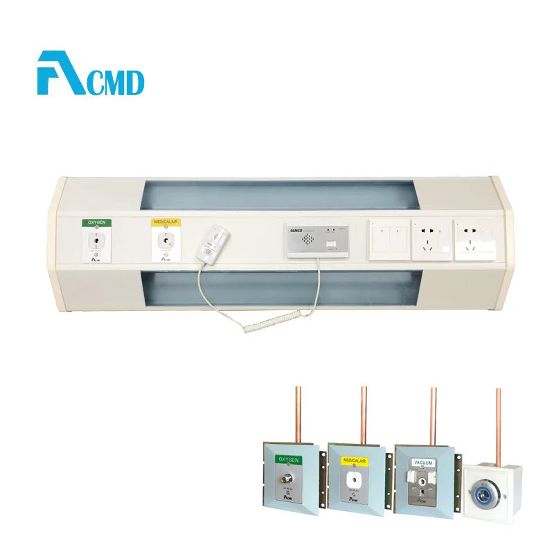Frosted Hospital Bed Head Unit With Light