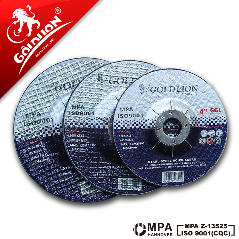 GOLDLION china small 125mm metal cutting discs 5' inch resin grinding wheels cutting and grinding Disc