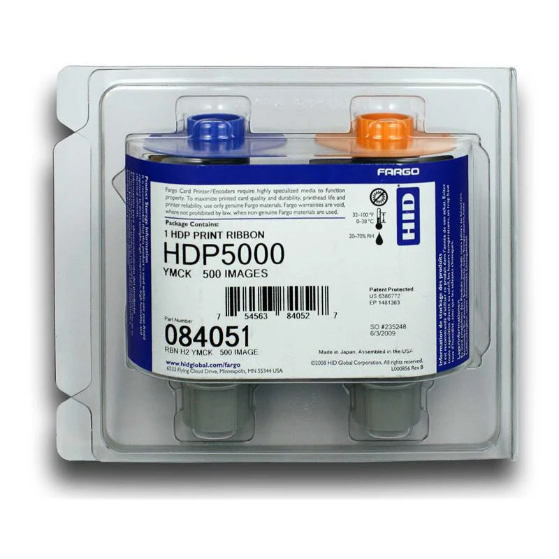 HIDFargo HDP5000 id card Printer Single-Sided Ethernet USB Cr80 30-50 mil