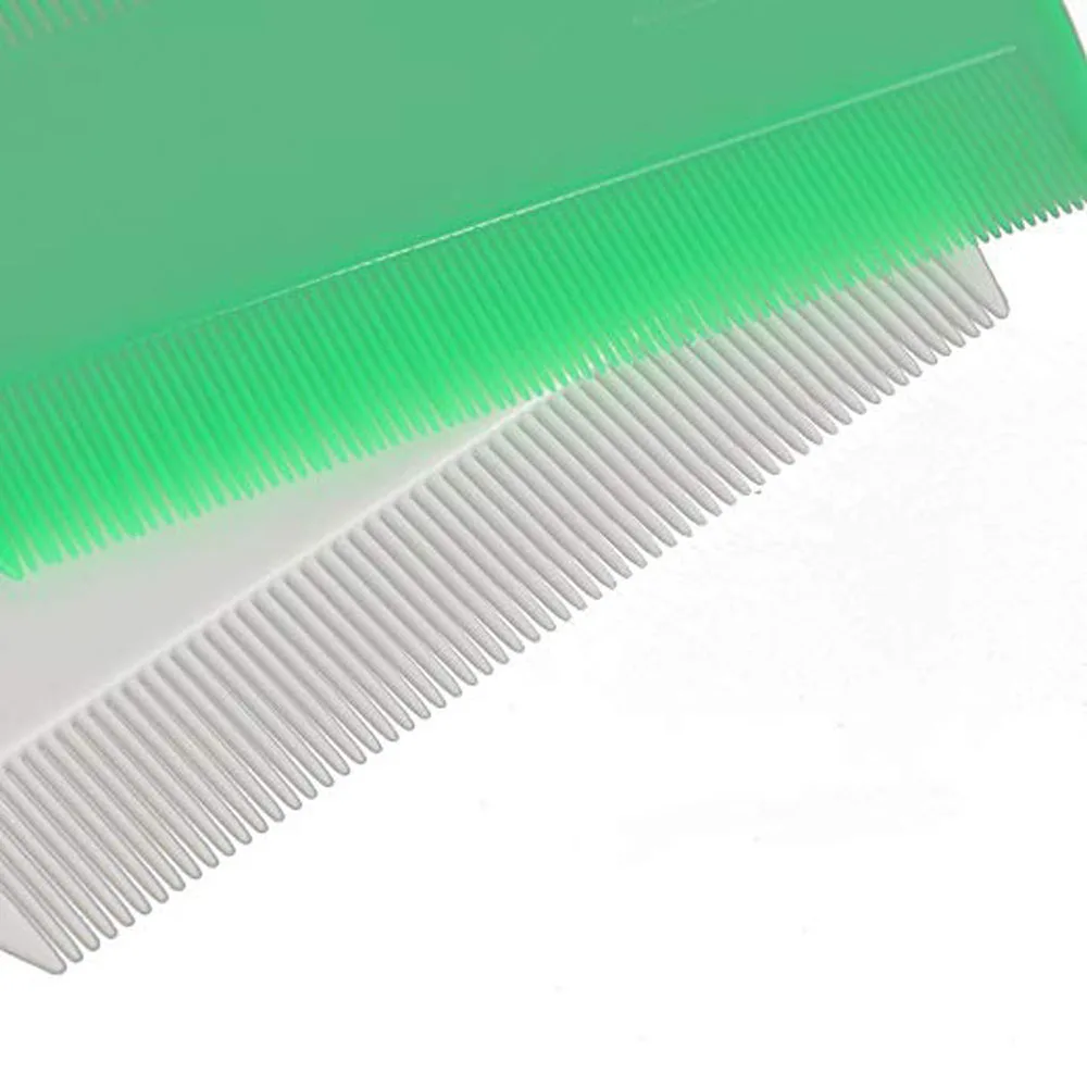 
Plastic Different Color Lice Flea Nit Pet Hair Combs Fine Double Sided Tooth 