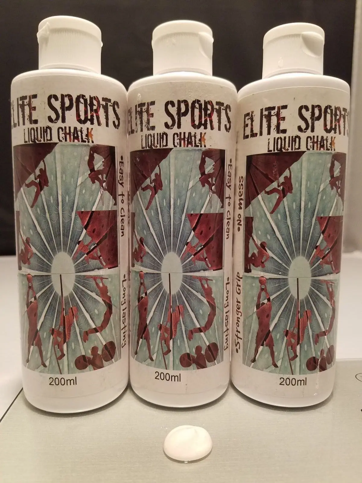 Details about  Mega-Grip Liquid Chalk 250ml Bottle Gym Gymnastics Weight Lifting Hand Grip x3