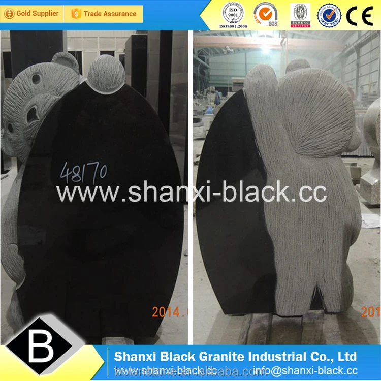 
black granite monuments china shanxi black granite monuments tombstone gravestone headstone memorials Ameria USA styles 
