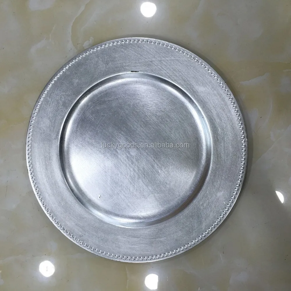 LCK088 Round Red Christmas Decorate Plate Wholesale