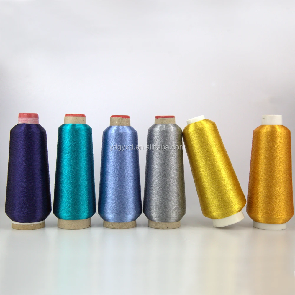 High Tenacity fluorescent gold Metallic Yarn For Sewing Hand Knitting Ms type Yarn (51291650)