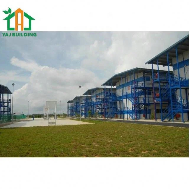 Steel Structure Prefab Dormitory Steel Modular Flat Pack Emergency Temporary  Prefab House