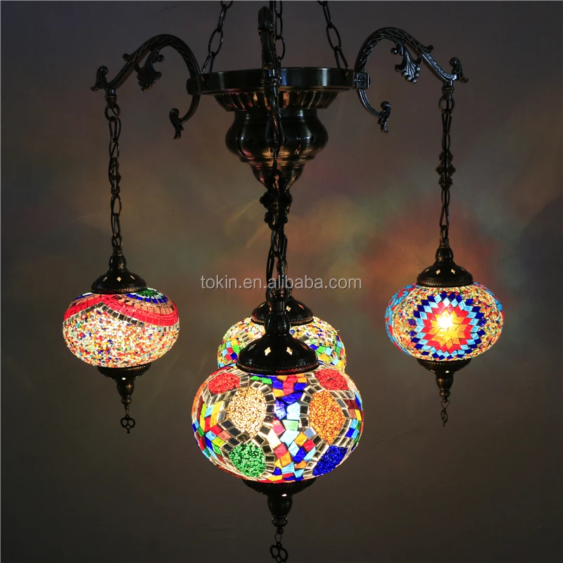Mosaic Art Turkish turkish lamps Chandelier CL4L02
