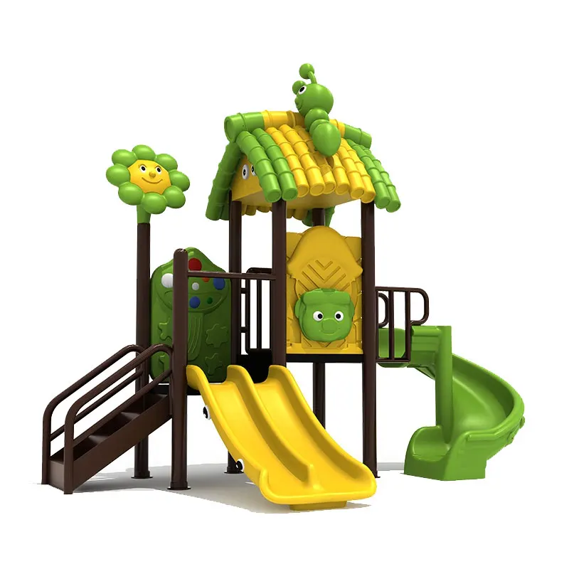 park slide amusement plastic outdoor playground for kids