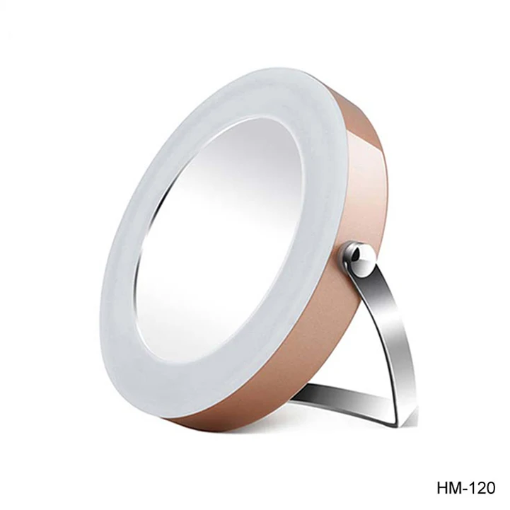 Дешевые цены мини портативный клиента от батареек LED Путешествия косметическое зеркало с подсветкой