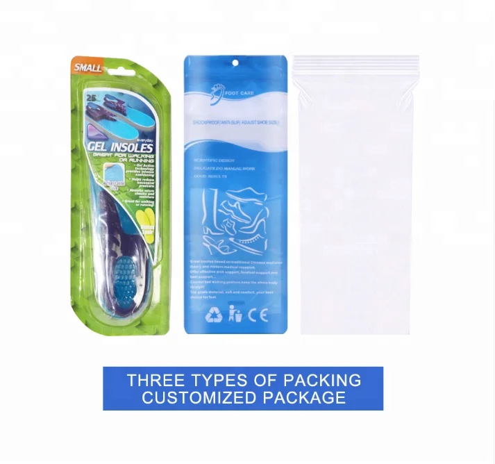 Hot Sell Wholesale fitness tracking sport insole Silicone Gel Massaging Insoles