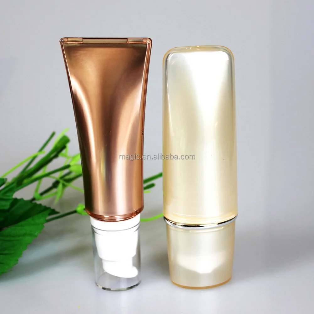 Tube Packaging, Airless Cosmetic Packaging BB Cream Bottle, Plastic Screen Printing