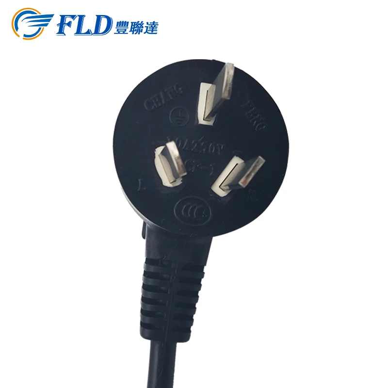 Chinese standard CCC 16A/10A 250V electric plug 3 core electric cable in stock