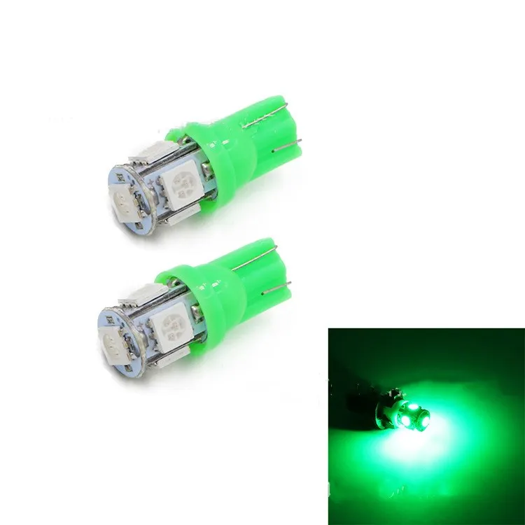 Perfect LED Wholesale T10 5 5050 5SMD 5 SMD LED 5LED 194 168 White Auto Car Side Lighting Lamp W5W Light Bulbs DC 12V
