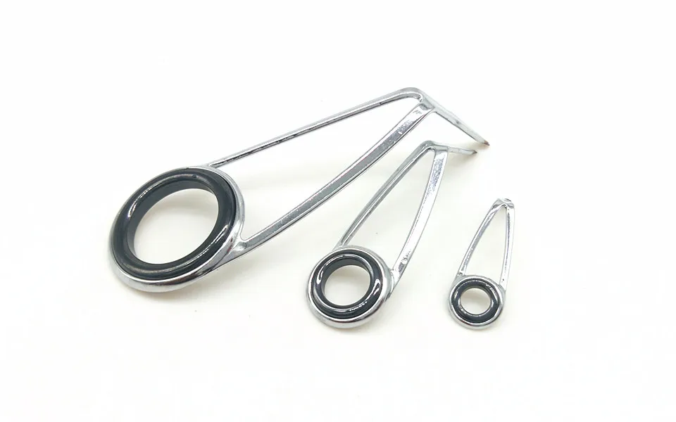 8pcs/set stainless steel frame KL series bracket inside ceramic ring Fishing Rod Guide