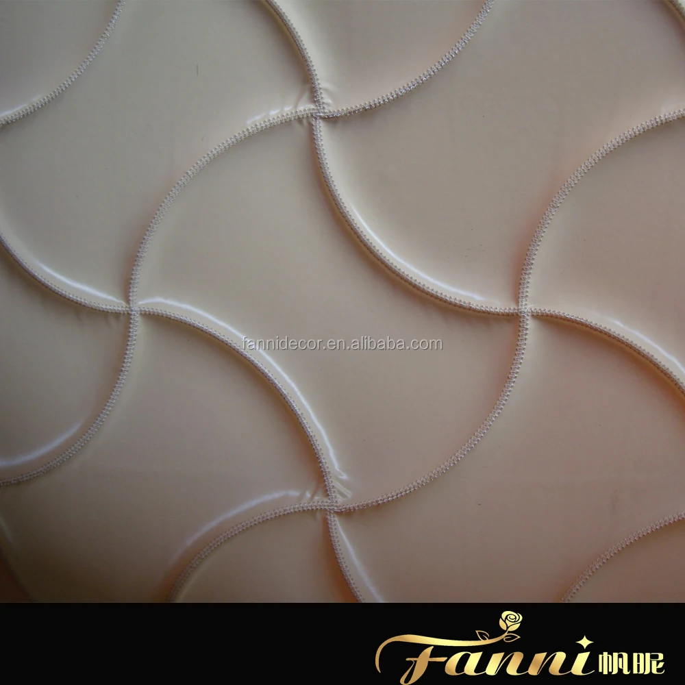 New Designs Wall Decoration Artificial Leather With Foam PVC Decorative Leather PU Leather With Foam