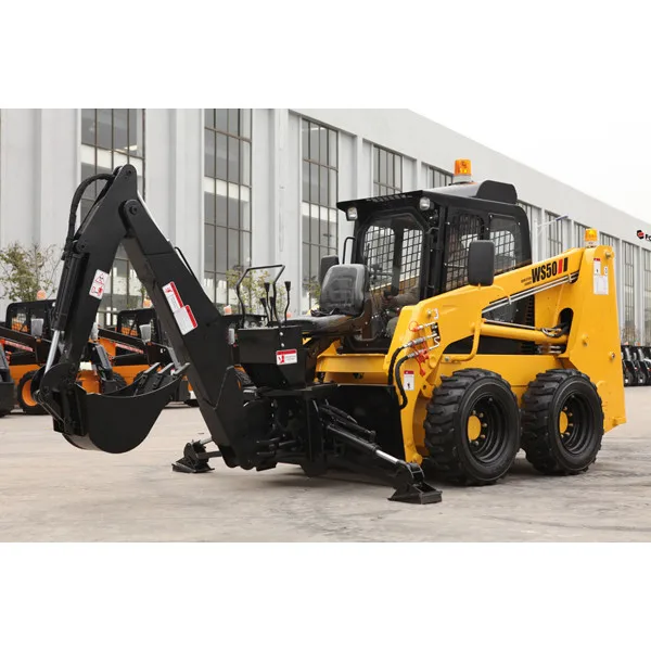 Hot Sale Chinese WS50 Skid Steer Loader with Sweeper for rental