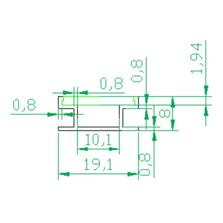 LED strip rail lighting aluminum alloy track cover channel profile LED strip light linear light