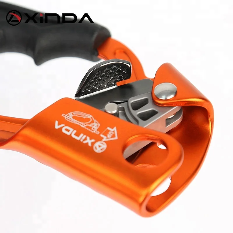 XINDA 7075 aircraft grade aluminum  left hand ascender for climbing rappelling rescue