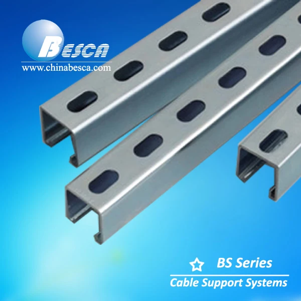 Perforated and steel Galvanized Stainless Grade Zinc Plated C Strut Channel