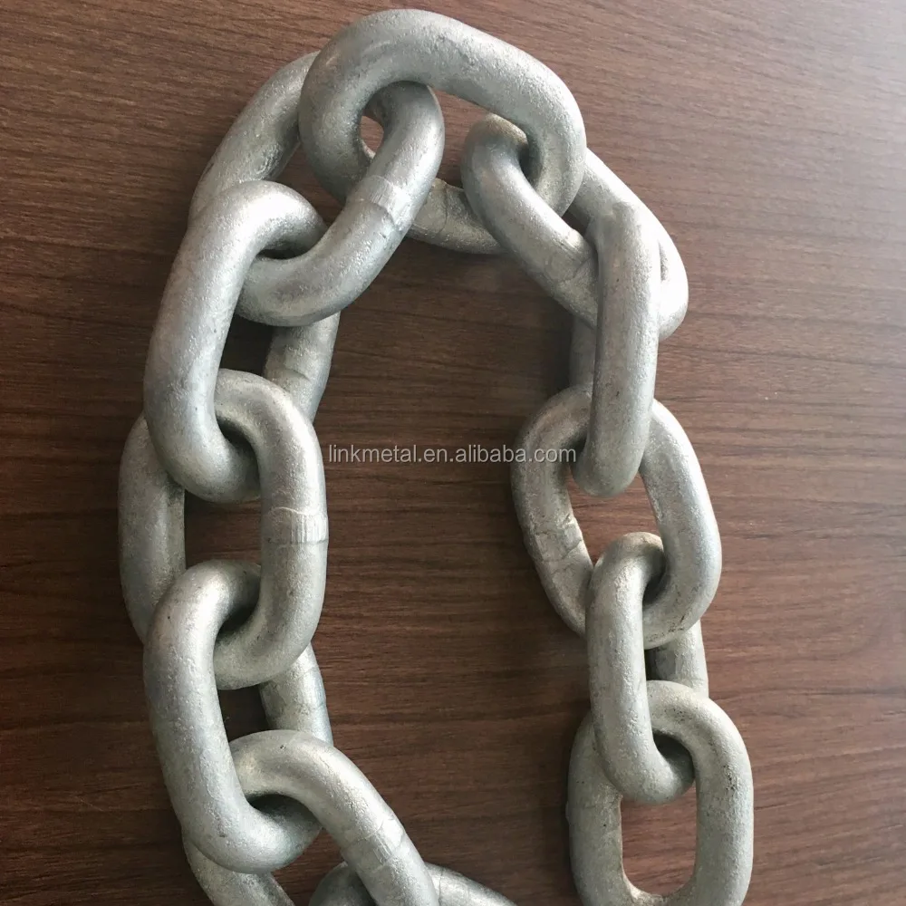 
Hot Dip Galvanized Studless Link Anchor Chain for Ship 