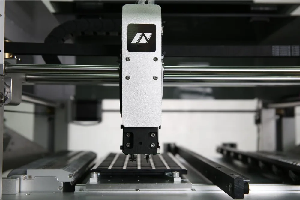 
SMD Pick and Place Machine with Vision 4 Heads Auto Rails Chip Mounter NeoDen 4 Feeder SMT Nozzle 0201 BGA IC LED 