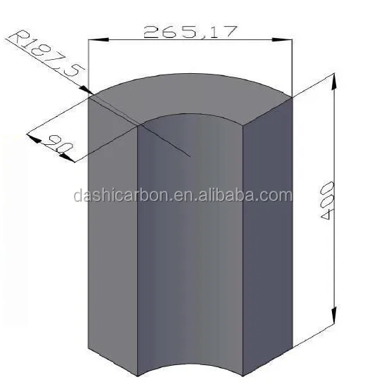 factory custom high density high purity graphite anode for rare earth production