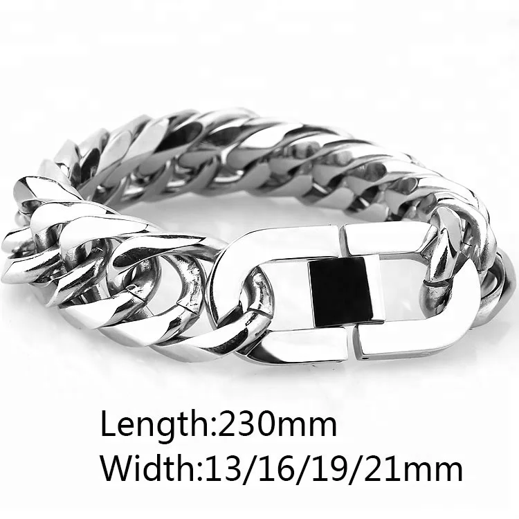 Waterproof Man Bracelet Cuban Chain BraceleMarlary Wholesale Simple European Bracelet Jewelry Chains Cuban Link Bracelet For Men