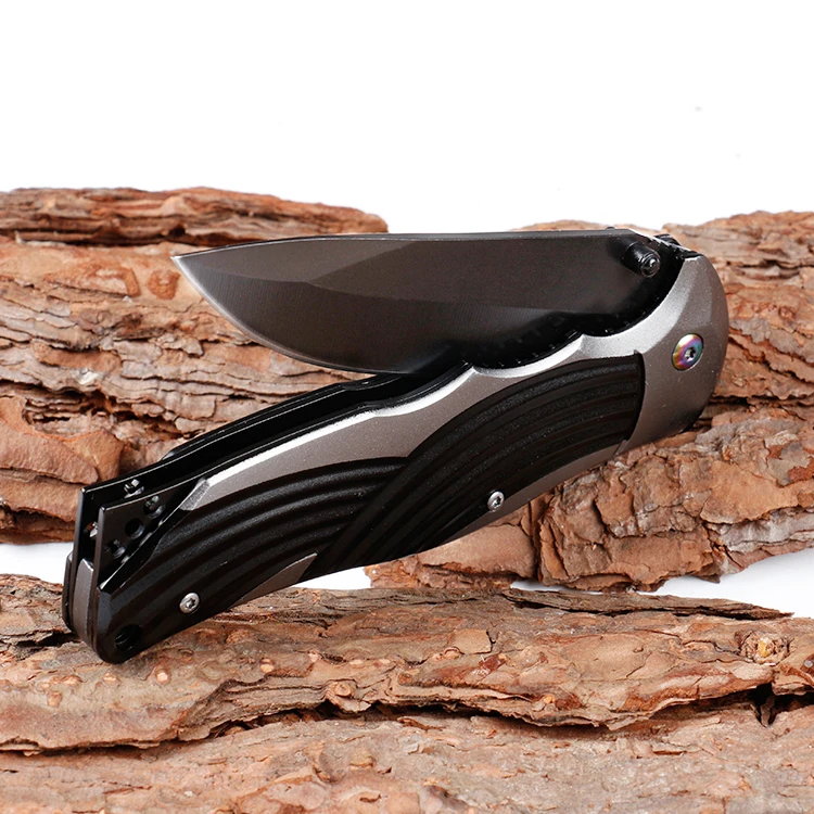 
5CR13 stainless steel folding pocket knife custom knife with aluminum handle 