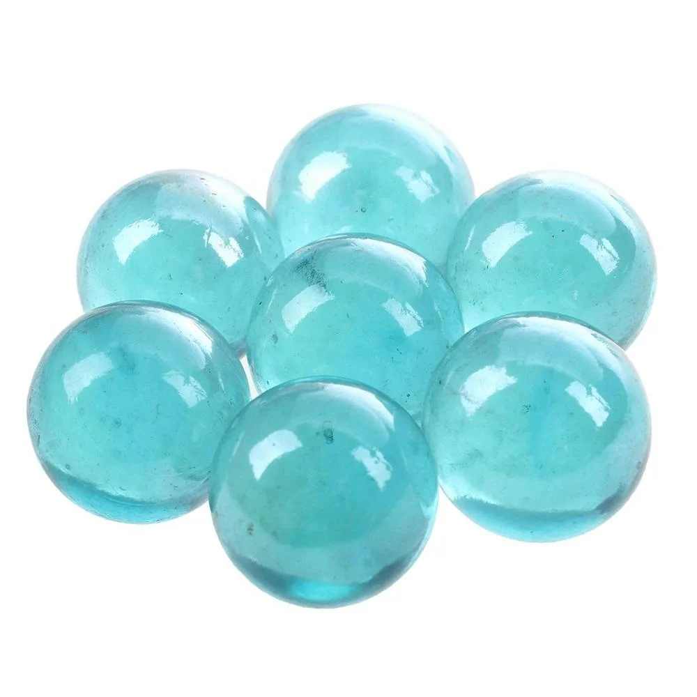 16MM And 25MM Clear Sea Blue Glass Marbles