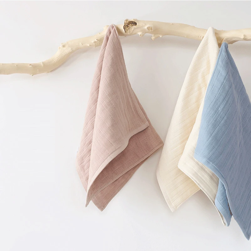 Высокий класс шестислойное газовое детское полотенце однотонного цвета японский полотенце