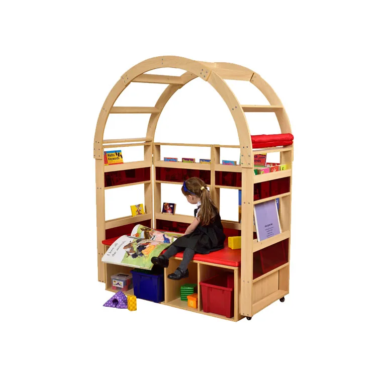 Современная мебель для детской комнаты, школы, библиотеки, деревянное хранилище для книг/набор полок для чтения