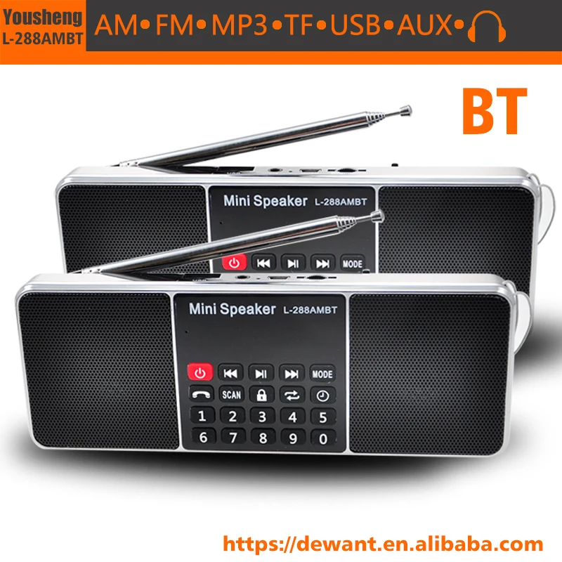 Портативный Bluetooth динамик L-288AMBT, bluetooth динамик