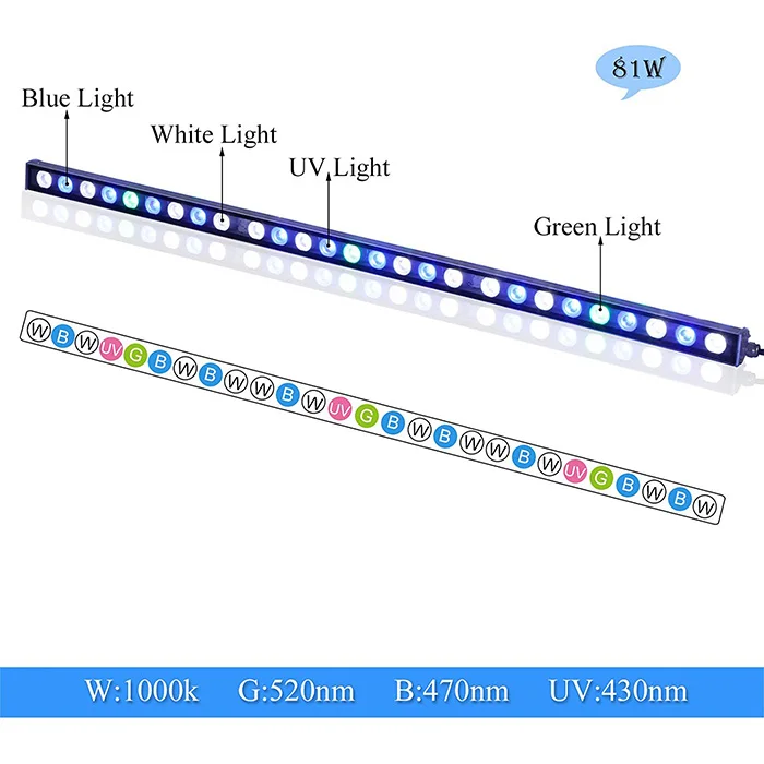 High Quality DIY LED Marine Aquantic Plants Fish Tank Lights Bar Aquarium LED Light Bar