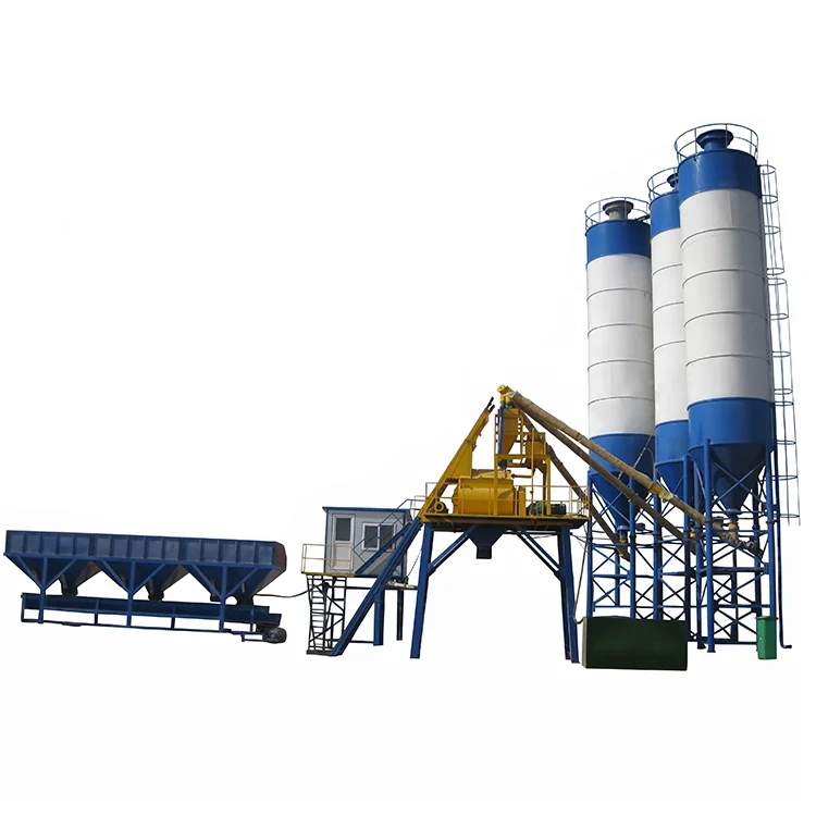 HZS50 concrete mixing plant 50 cbm/h cement patching plant