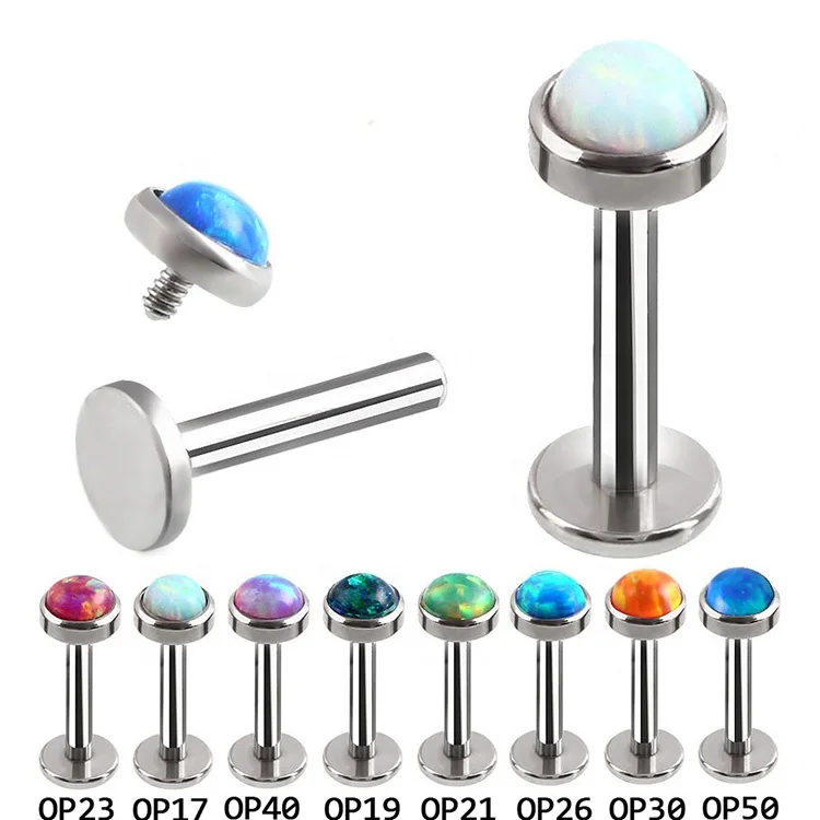 2023 Wholesale Fashion Stainless Steel Labret Tops Ear Nose Ring Body Piercing Helix Stud Jewelry