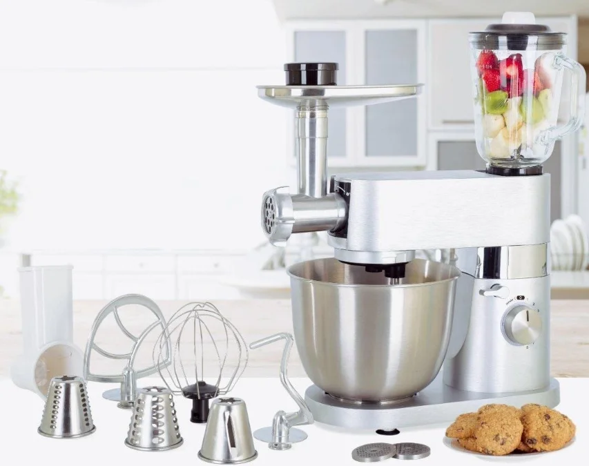 Multi-function Stainless Steel 5.5L Planetary Cake Dough Mixer Machine / Egg Stand Mixer Price