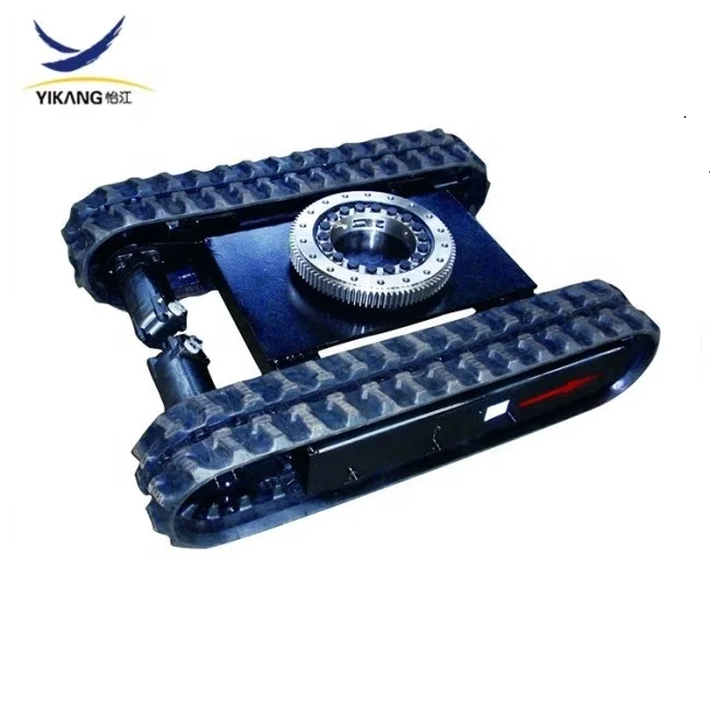 Hot-sale rubber steel tracked undercarriage for crawler excavator drilling dig bulldozer chassis parts