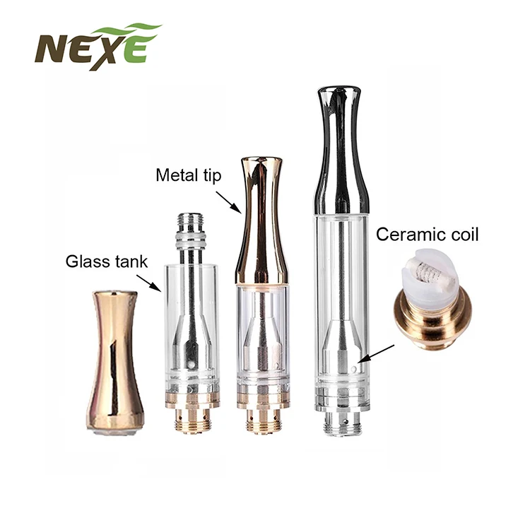 
Best Ceramic Rod Heating Coil CBD Oil Cartridge NX1003 All Gold Cartridge 