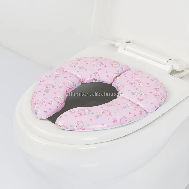 Foldable Travel Potty Seat for Babies, Toddlers Potty Seat, Toilet Training with Carrying Bag